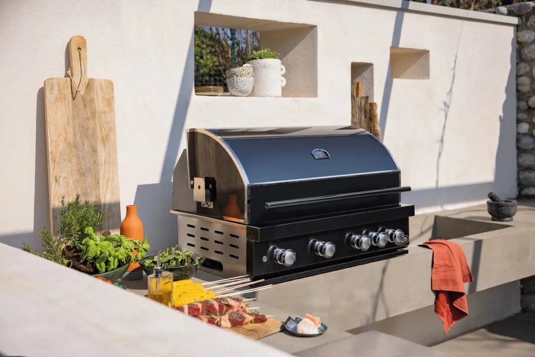 Boretti Imperatore Nero BBQ Draaispit 110cm BBA110 - RVS