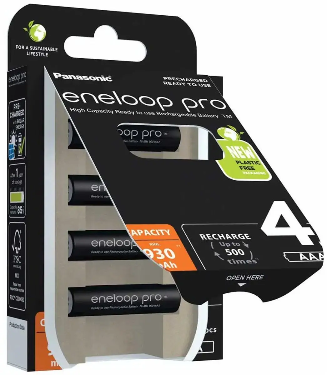 Panasonic eneloop Pro AAA 930mAh - 4 Stuks
