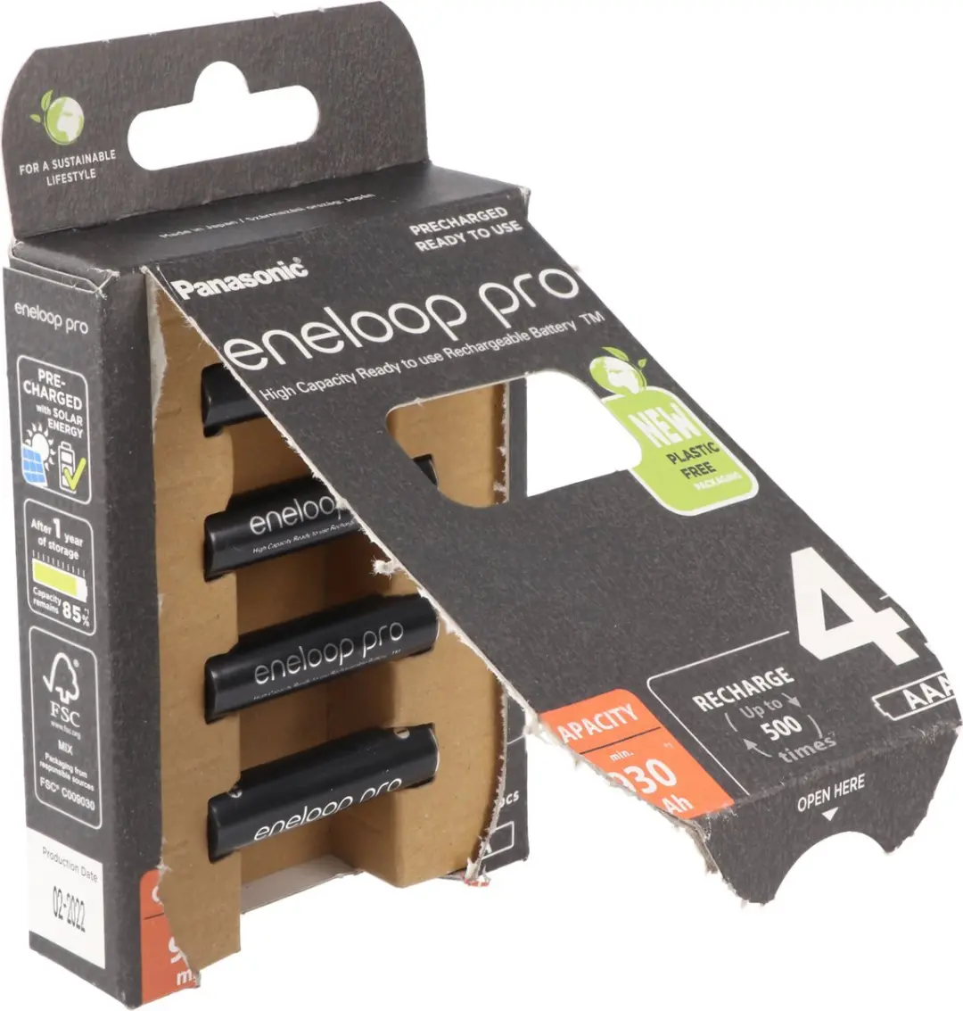 Panasonic eneloop Pro AAA 930mAh - 4 Stuks