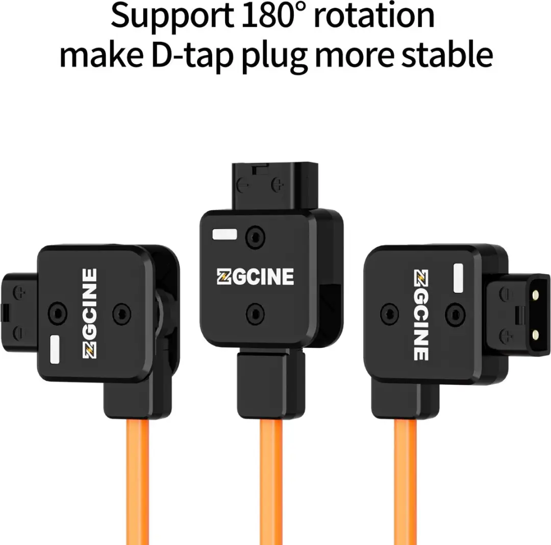 ZGCine MD-P4 Electriciteitssnoer 0,6m - D-Tap - Zwart/Oranje