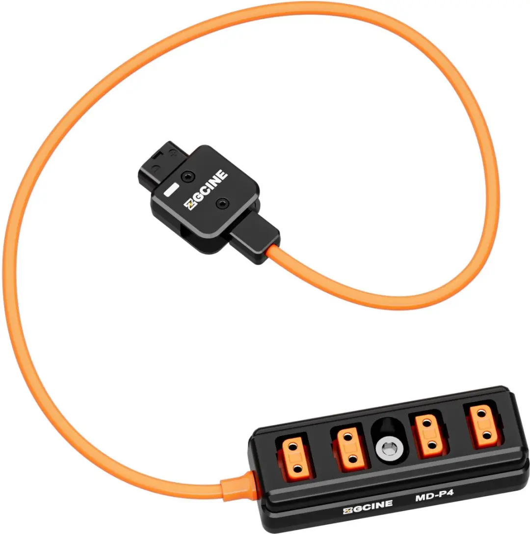 ZGCine MD-P4 Electriciteitssnoer 0,6m - D-Tap - Zwart/Oranje