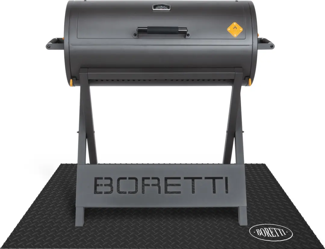 Boretti Barbecue Vloermat 120x80cm - Tegelbescherming Zwart