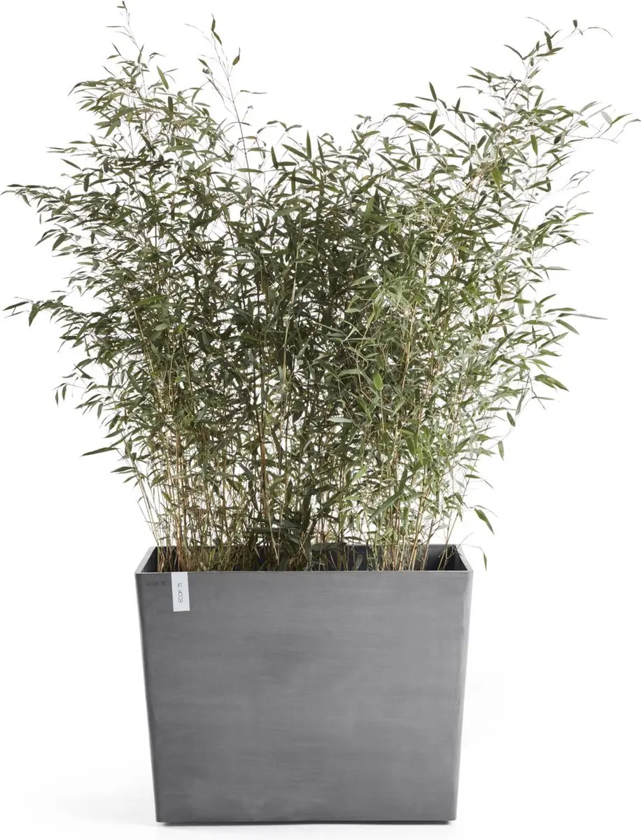 Ecopots Paris Wheels 85 Bloempot op Wielen - 152L - Grijs