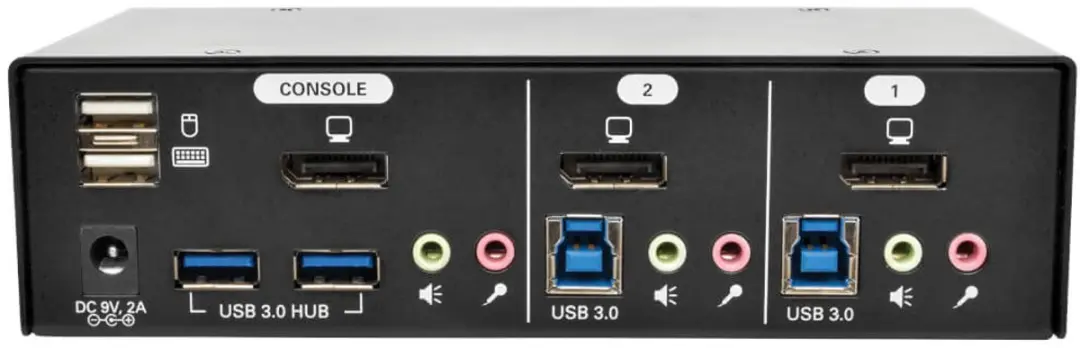 Tripp Lite B004-DPUA2-K KVM-switch - Zwart