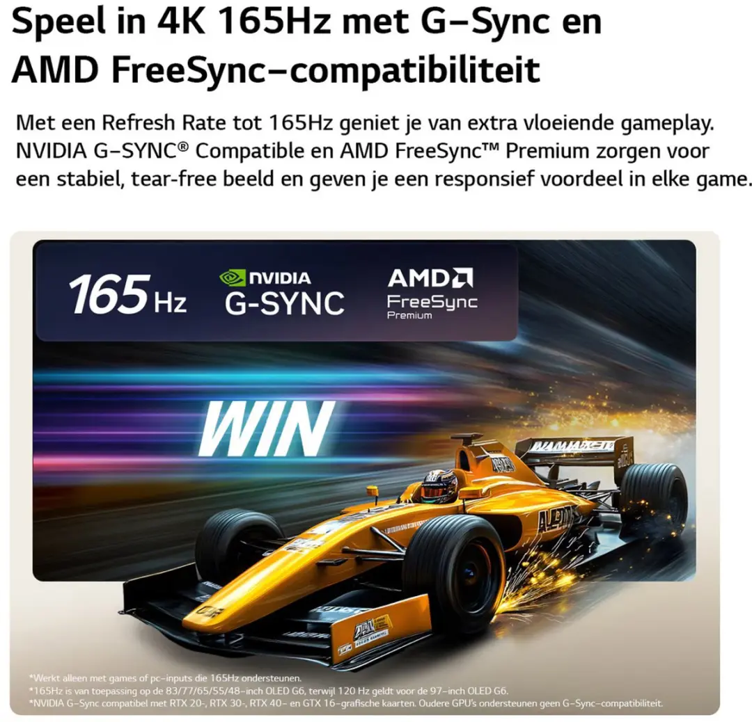 LG G6 OLED55G68LW 55 inch OLED TV - Zwart - afbeelding 6 van 6