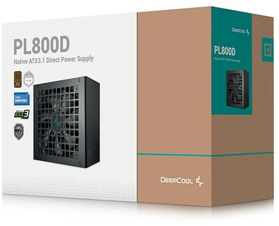 DeepCool PL800D 800W PC-Voeding - 80 PLUS Bronze - Zwart