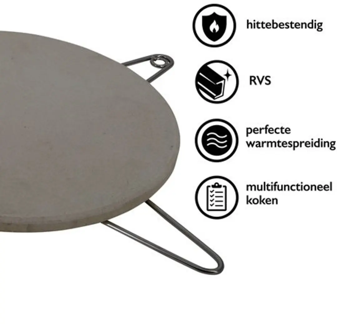 Volt Grenade Stone 22'' Pizzesteen - 38cm - Zilver/Gebroken Wit