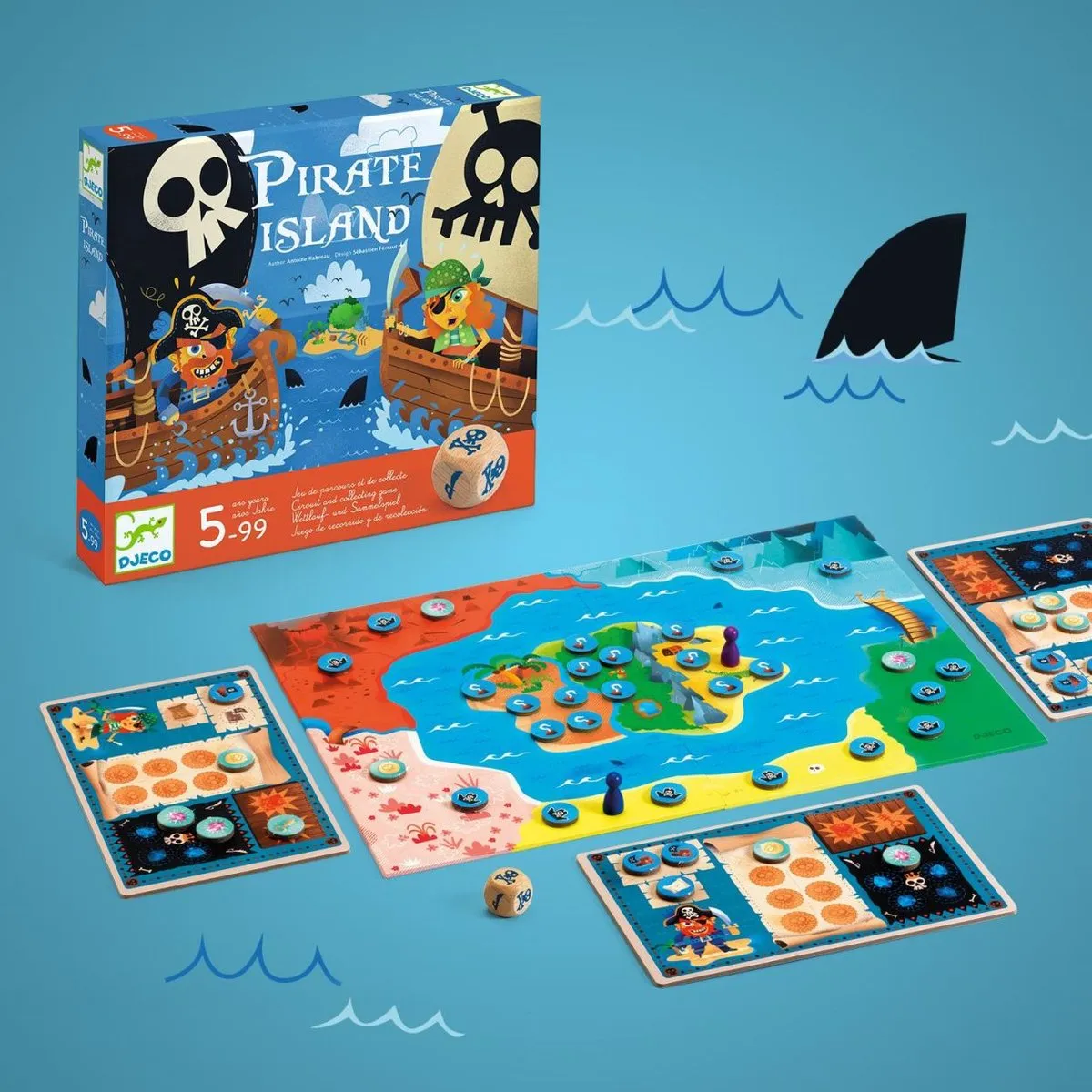Djeco Pirateneiland Bordspel - 2-4 Spelers