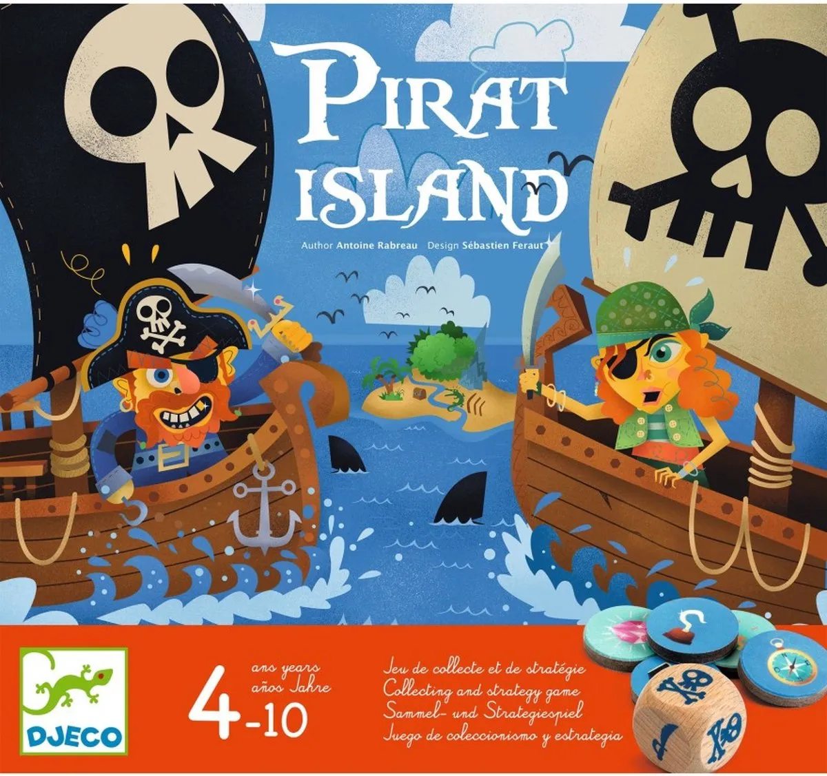 Djeco Pirateneiland Bordspel - 2-4 Spelers