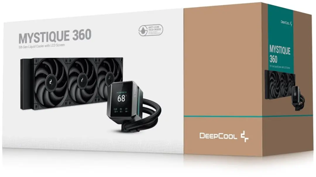DeepCool MYSTIQUE 360 R-LX750-BKDSNMP-G-1 Koeler - 2x120mm - Zwart