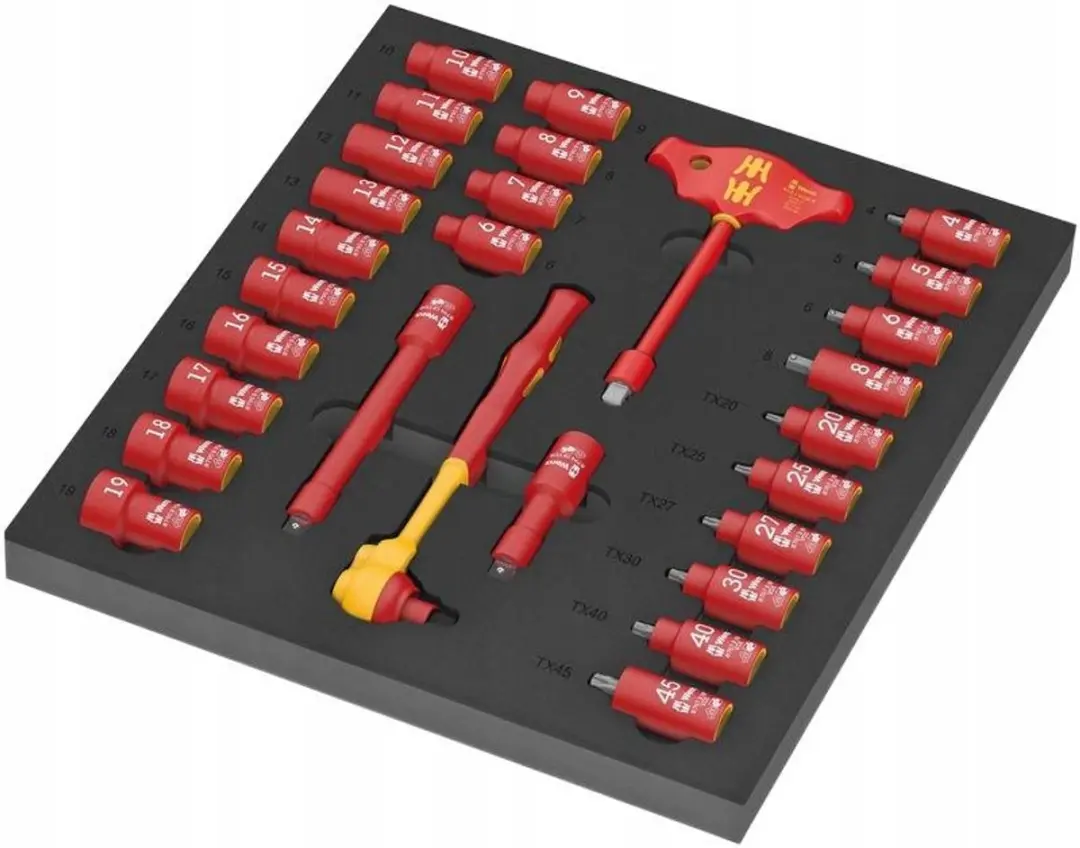 Wera 9726 VDE Dopsleutelset 28-delig