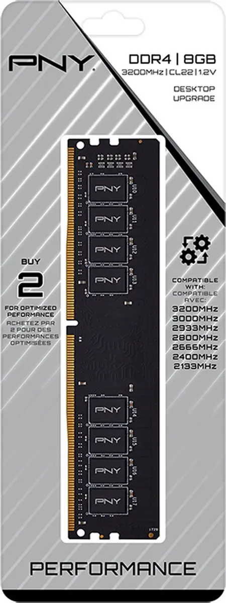 PNY MD8GSD43200-TB DDR4 Geheugenmodule 8GB