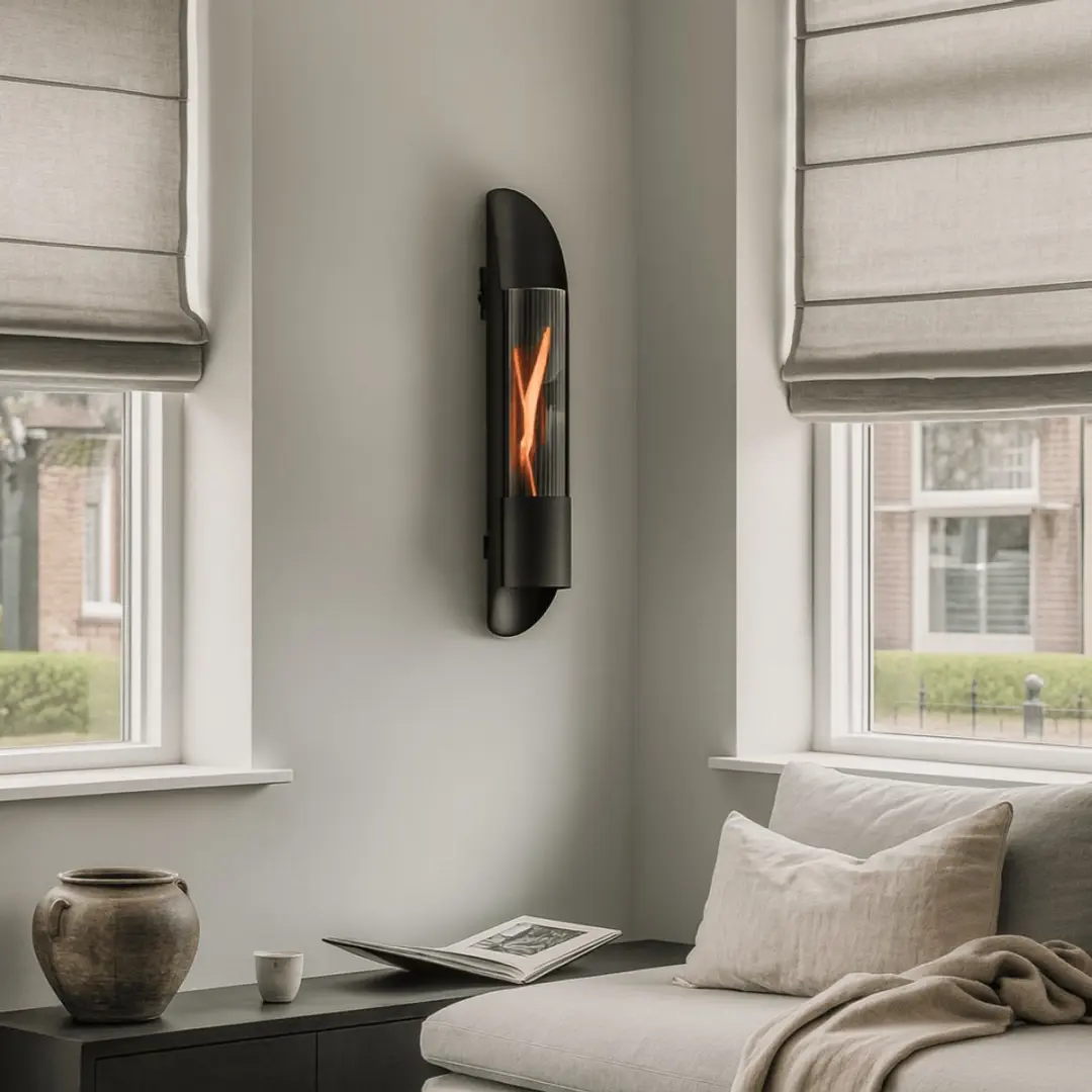 Tenderflame Cycloflame Wall 51182518796628 Wandhaard - 1500W - Zwart - afbeelding 6 van 6