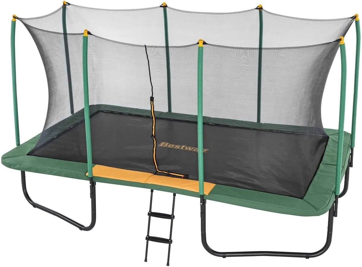 Bestway® Xtreme Air™ 4,57 m Rechthoekige Buitentrampoline & Ladder voor Kinde