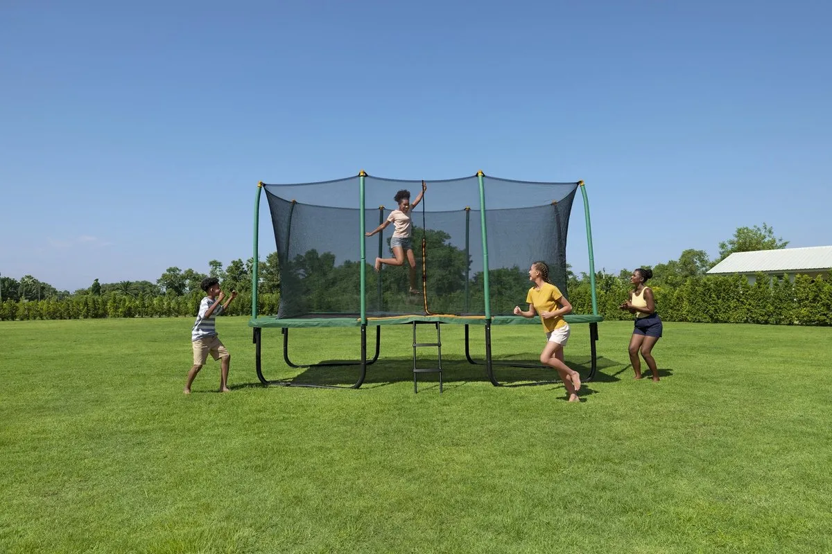 Bestway® Xtreme Air™ 4,57 m Rechthoekige Buitentrampoline & Ladder voor Kinderen en Volwassenen