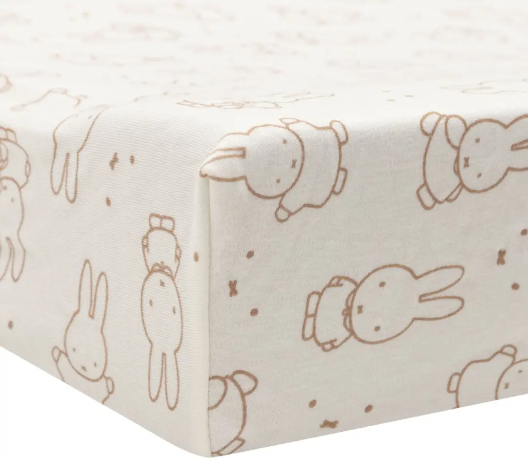 Jollein Aankleedkussenhoes Miffy Moments Light Terra 50x70cm