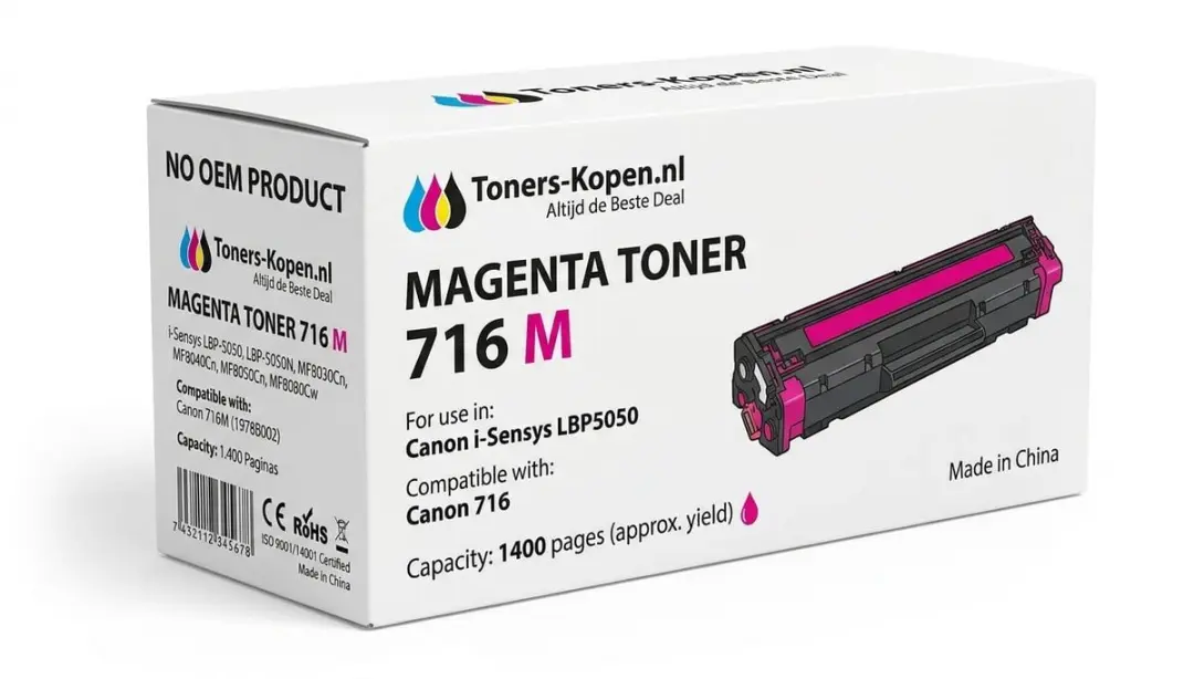 Canon 716 Magenta Toner - 1400 Pagina's