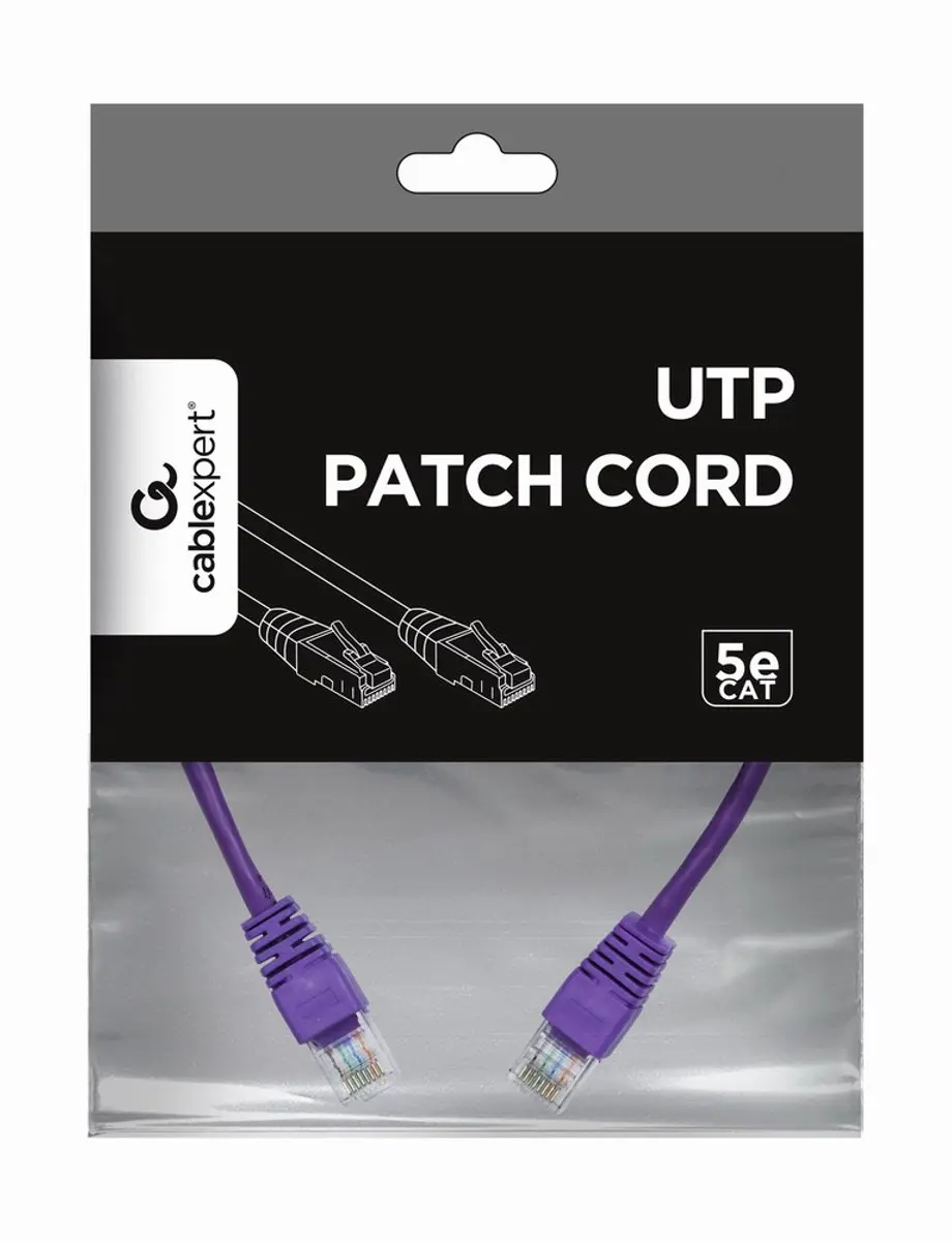 Cablexpert UTP Cat5E Patchkabel 0,25m - Paars