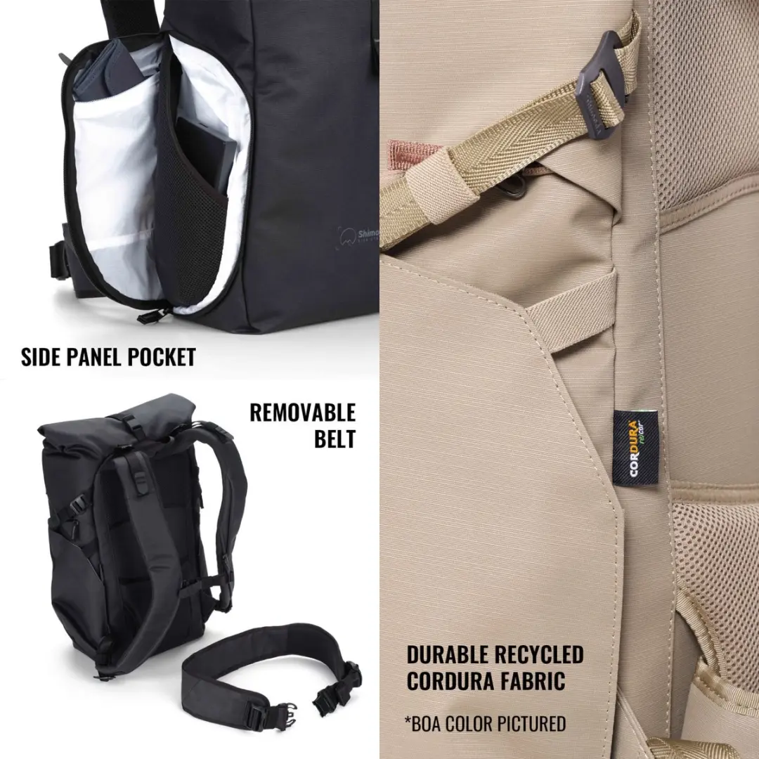 Shimoda Side Street 22 Starterkit - Antraciet Fototas - 22L