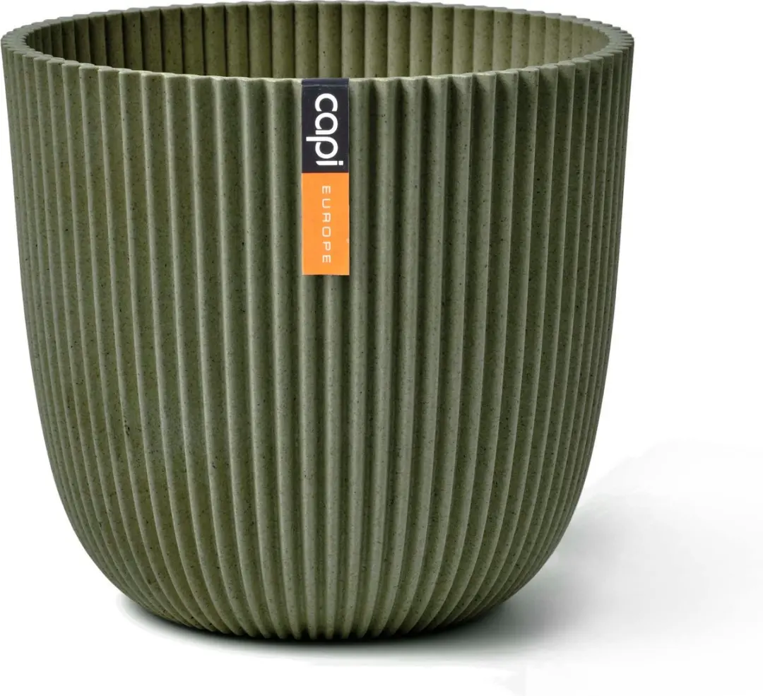 Capi Bloempot Groove Kunstgras 1.2L - 13x12cm - Groen