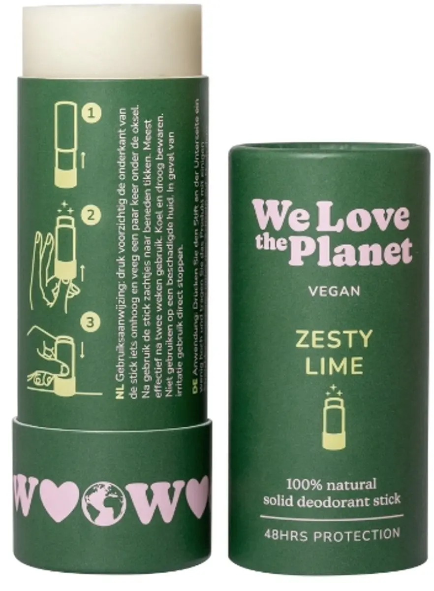 We Love The Planet Zesty Lime Deo Stick 40ml
