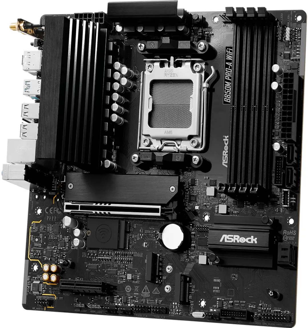 ASRock B850M Pro-A WiFi Moederbord - AMD AM5 DDR5