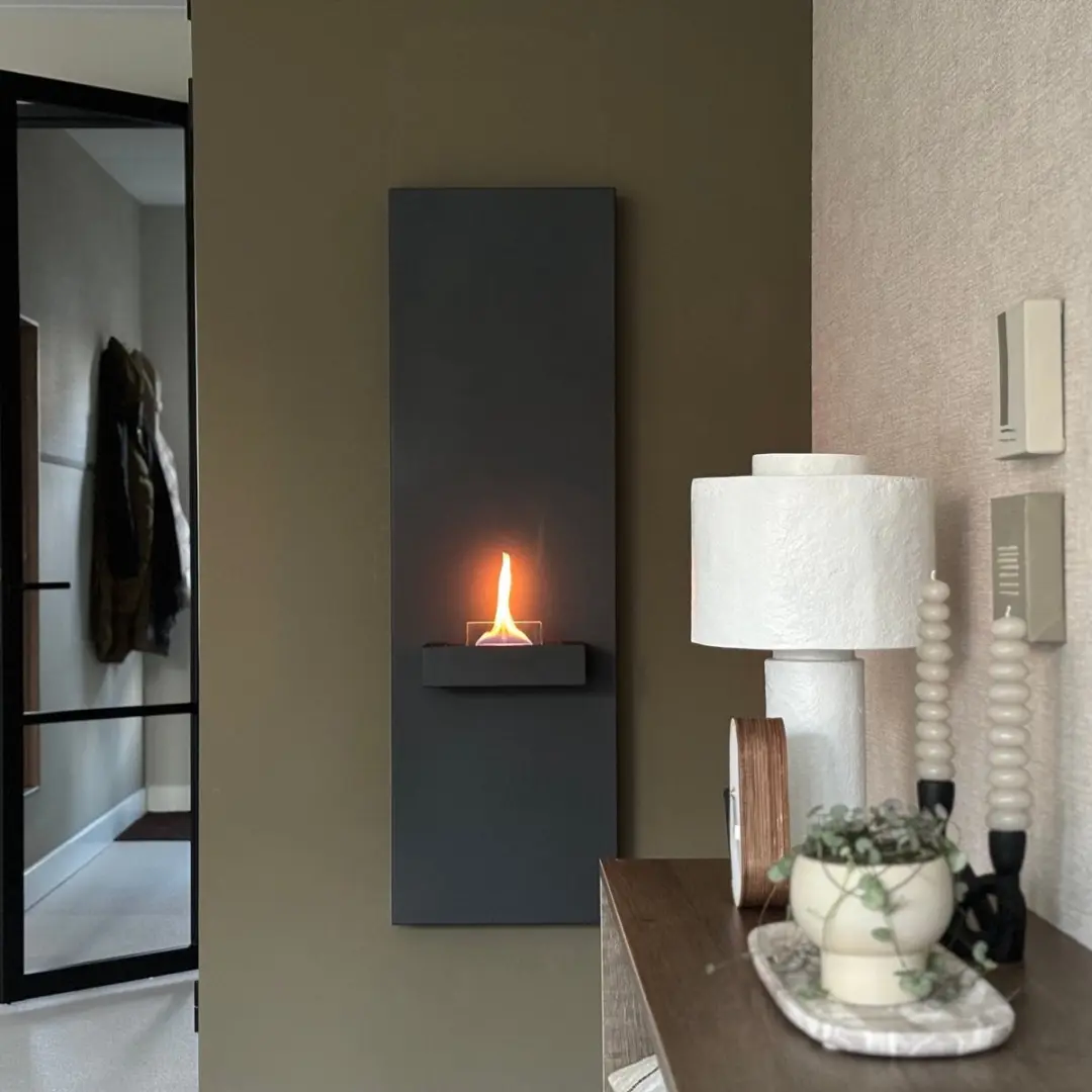 Tenderflame Rock 90 Wandhaard 1100W - Schwarz - afbeelding 4 van 6