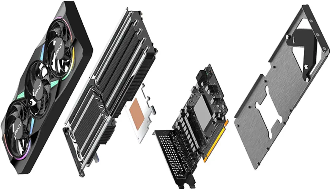 PNY NVIDIA GeForce RTX 5070 EPIC-X RGB OC Videokaart 12GB