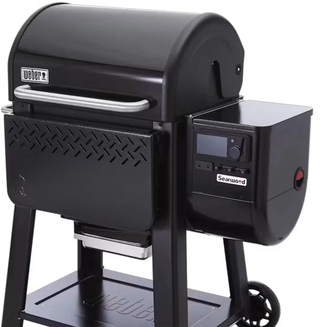Weber Searwood 600 Werktafel Voorzijde - Zwart