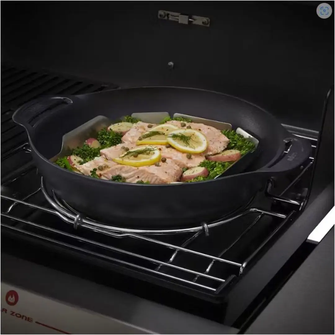 Weber Crafted Wok & Stoomset 4-delig - Zwart/Zilver