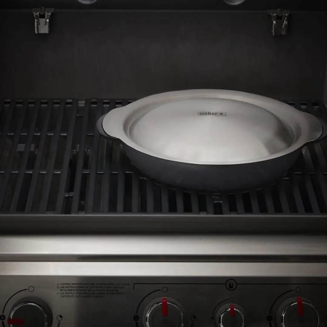 Weber Crafted Wok & Stoomset 4-delig - Zwart/Zilver