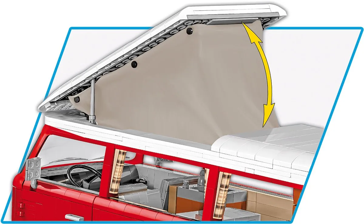 Cobi Volkswagen T2A Exe Edition 2650 Stukken - Rood