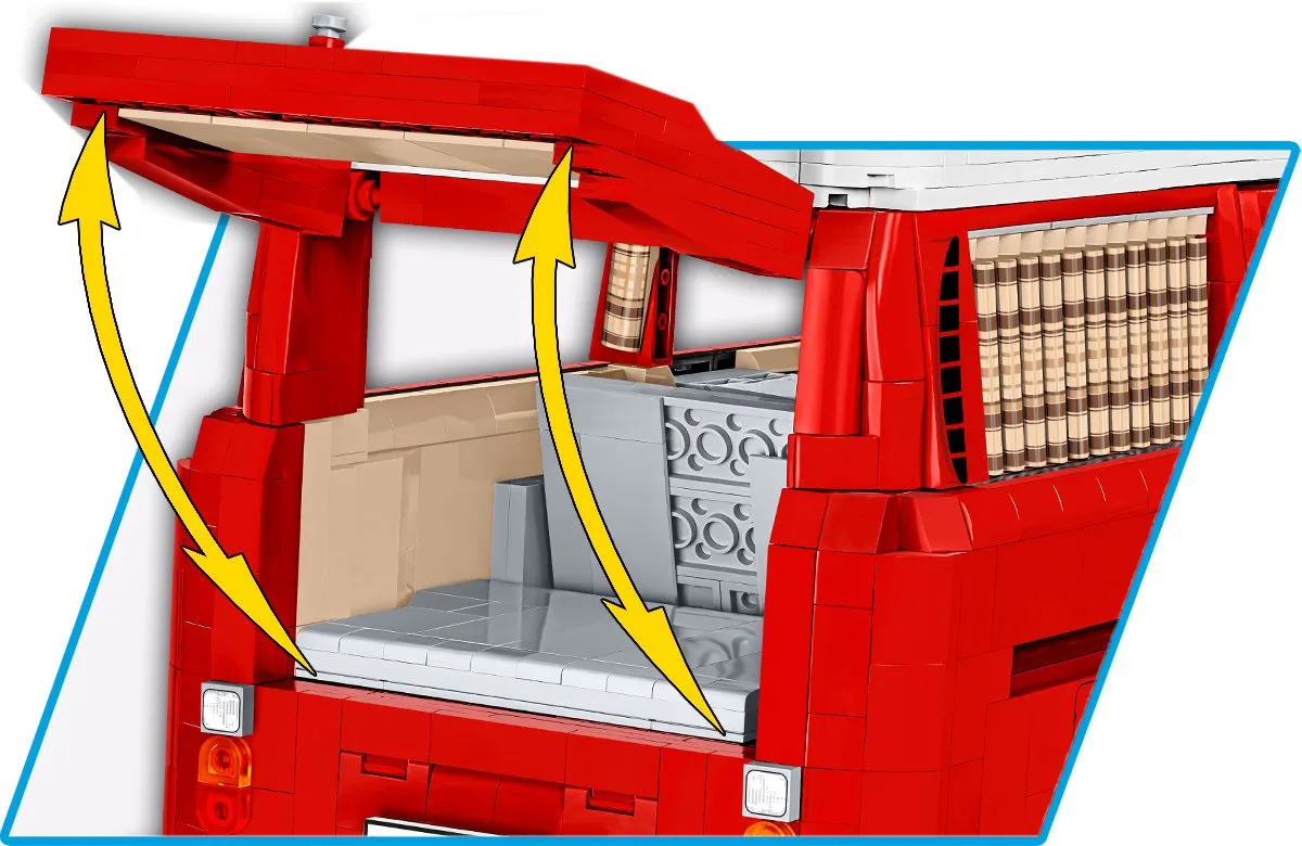 Cobi Volkswagen T2A Exe Edition 2650 Stukken - Rood