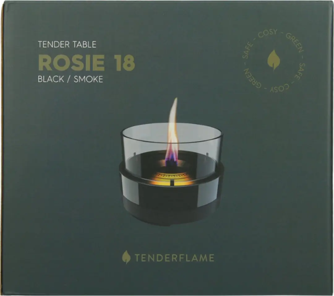 Tenderflame Rosie 18 Keramische Tafelhaard - 500W - Zwart - afbeelding 4 van 6