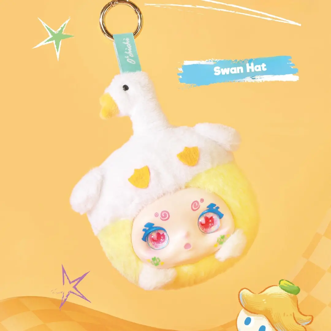 Kimmon 'Hat Bubble' Blind Box Pluche Verzamelfiguren KI566022 - Multikleur