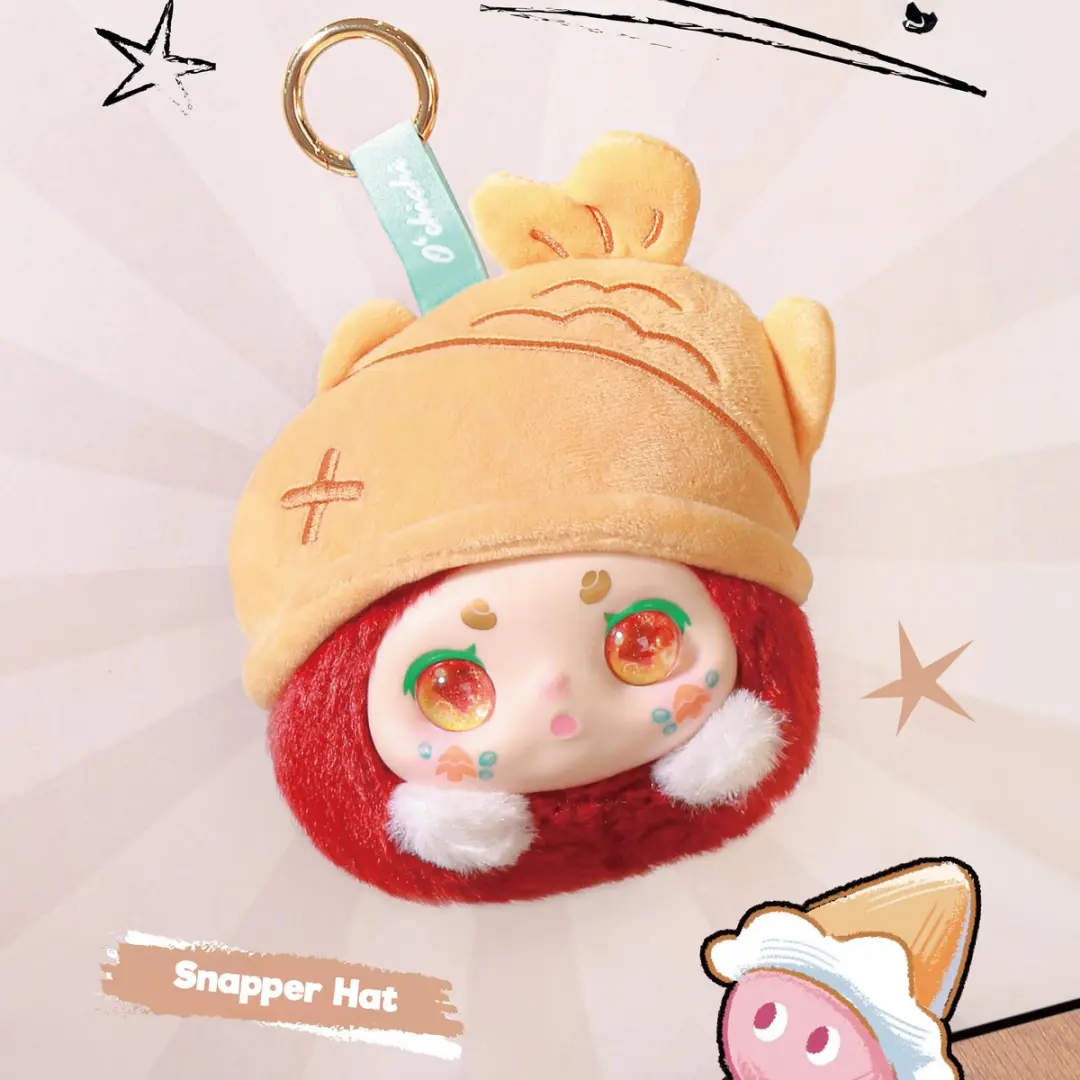 Kimmon 'Hat Bubble' Blind Box Pluche Verzamelfiguren KI566022 - Multikleur