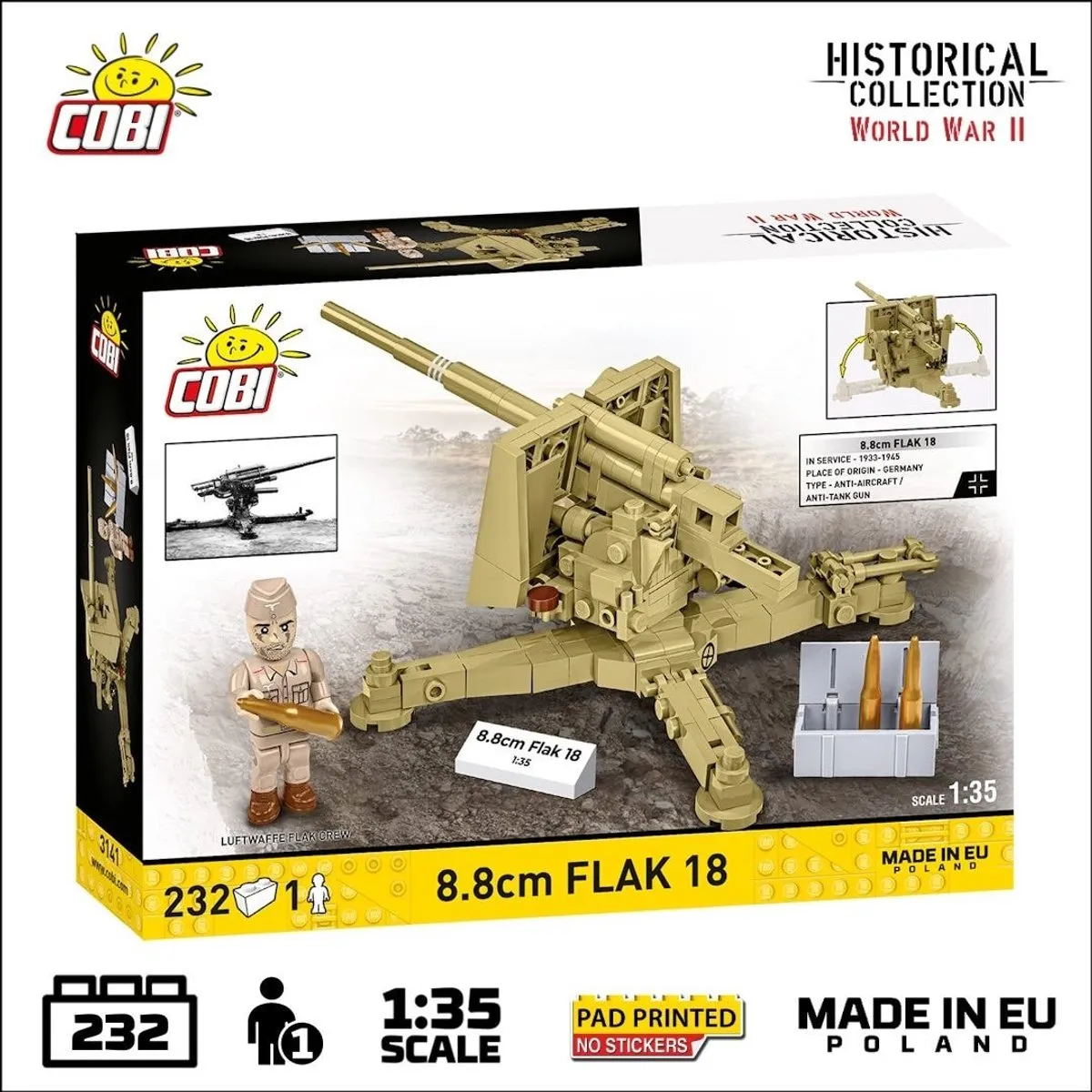Cobi 3141 Flak 18 - 232 Stukken