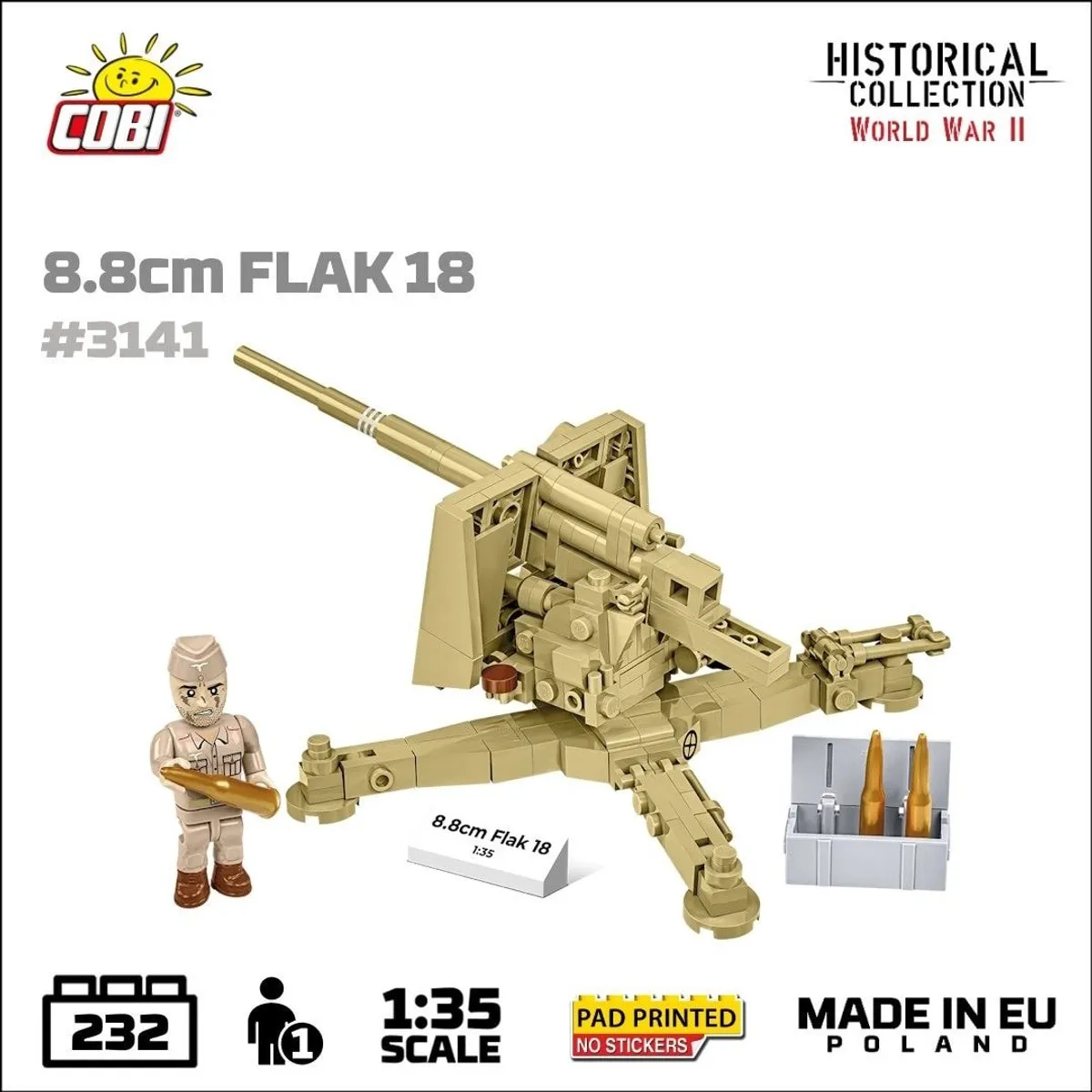 Cobi 3141 Flak 18 - 232 Stukken