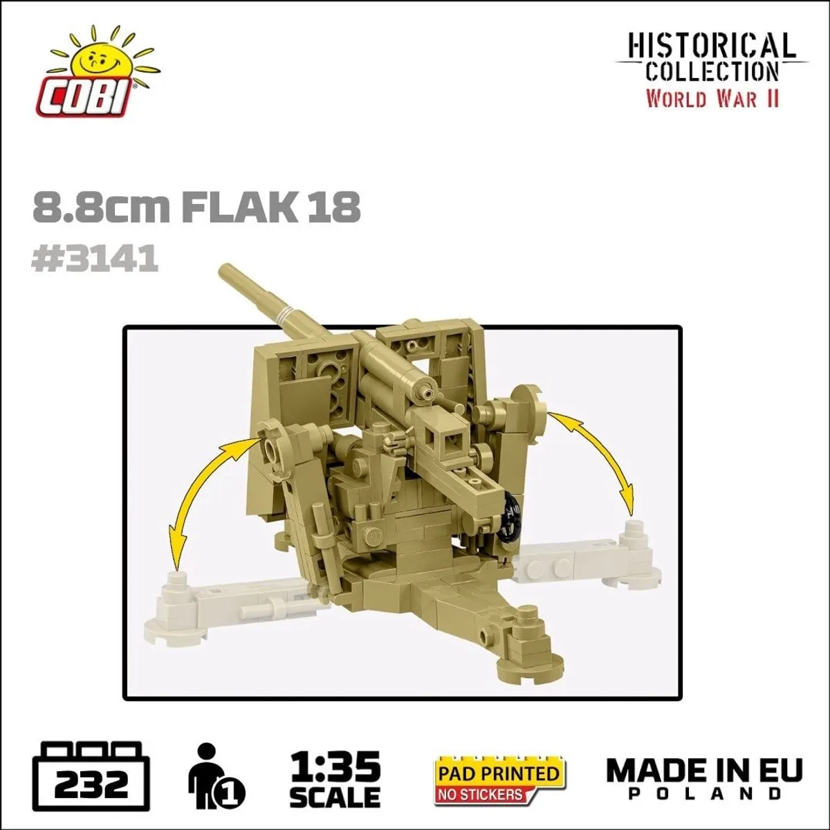 Cobi 3141 Flak 18 - 232 Stukken