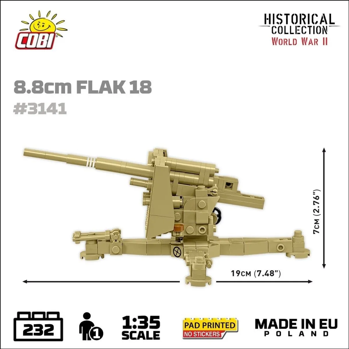 Cobi 3141 Flak 18 - 232 Stukken - afbeelding 6 van 6