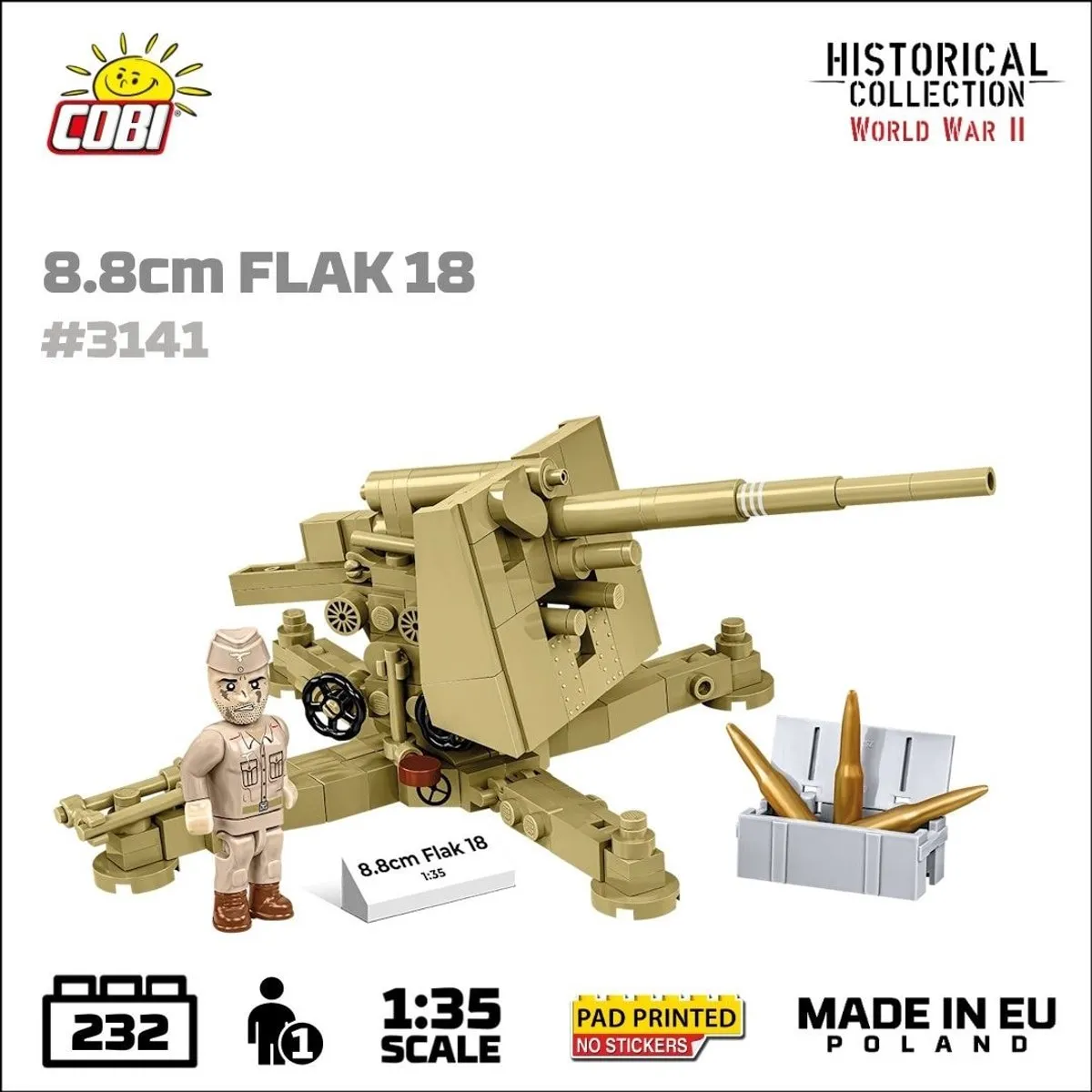 Cobi 3141 Flak 18 - 232 Stukken