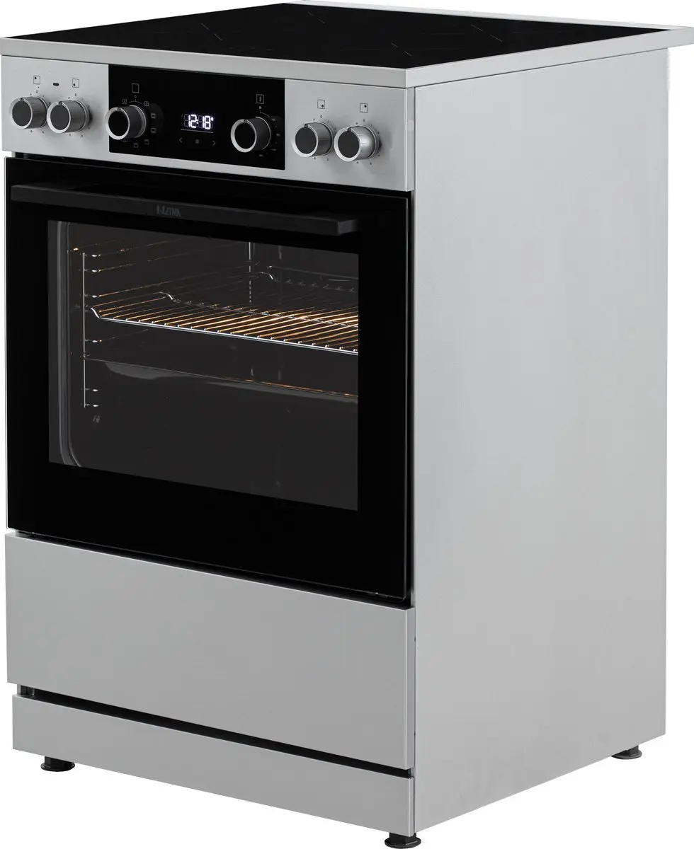 Etna FI660RVS Inductiefornuis 60cm - 4 Zones - 60L Oven - RVS
