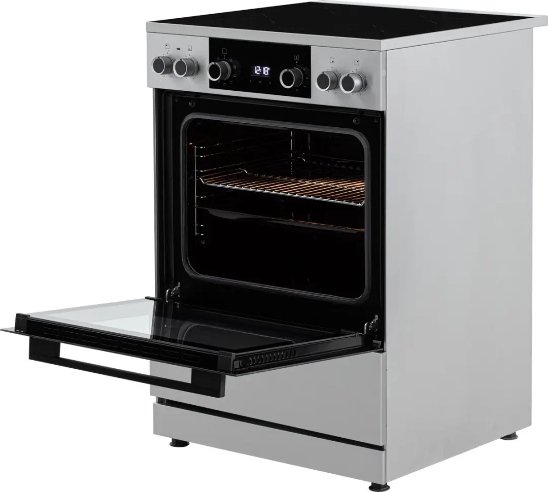 Etna FI660RVS Inductiefornuis 60cm - 4 Zones - 60L Oven - RVS