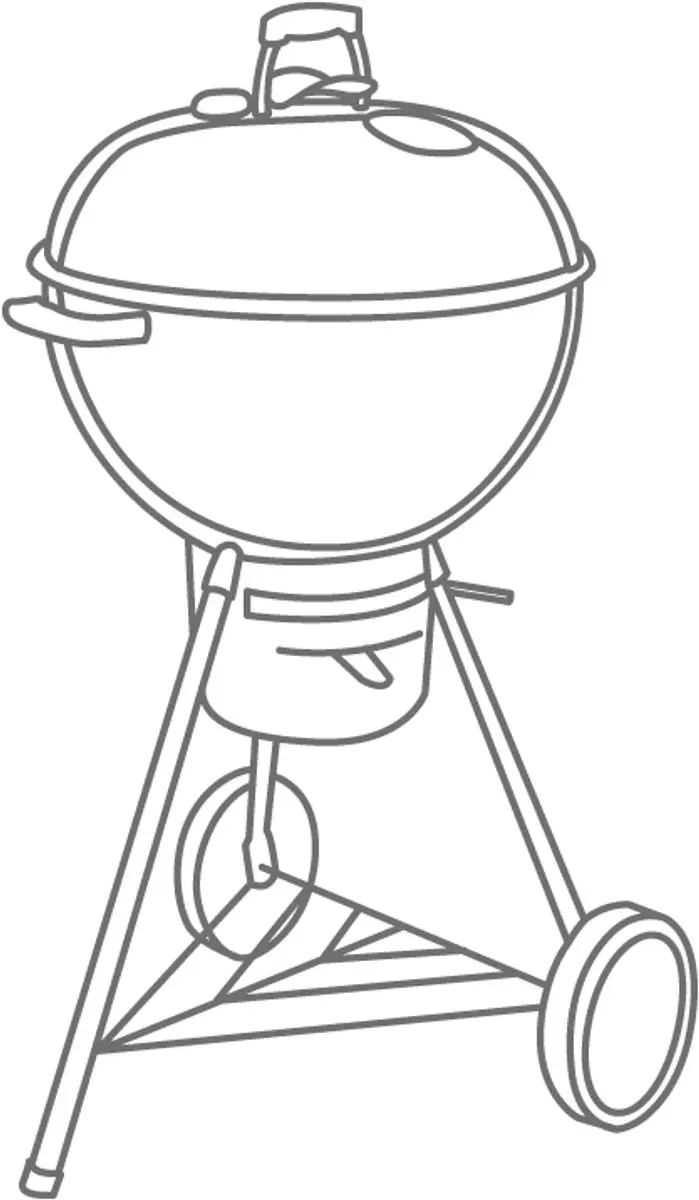 Eurotrail BBQ Hoes Ø55x80cm - Zwart