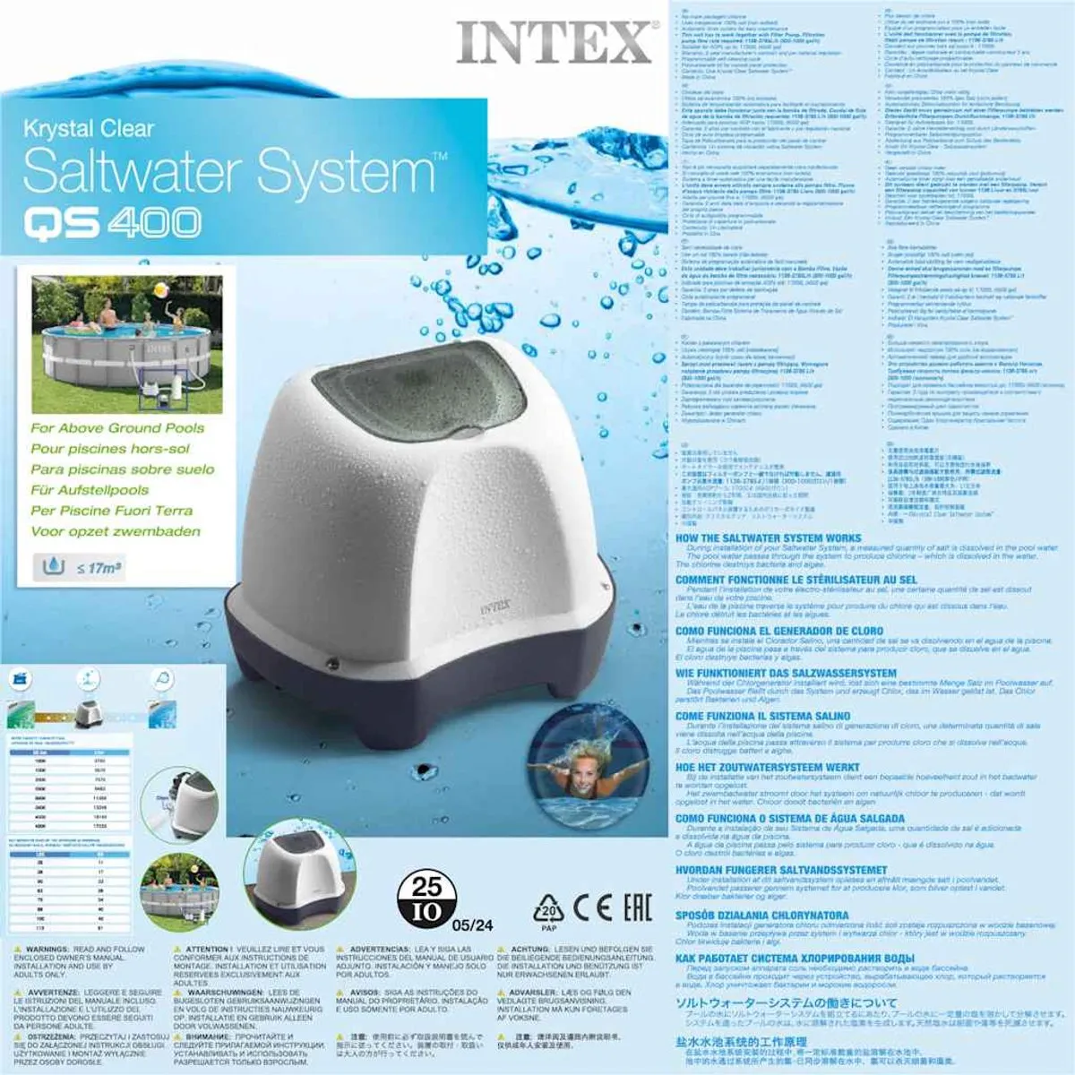Intex Krystal Clear Zoutwatersysteem 12' - 26664GS