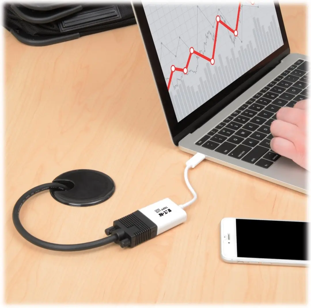 Tripp Lite U444-06N-VGA-AM USB 3.1 Kabeltussenstuk - Wit