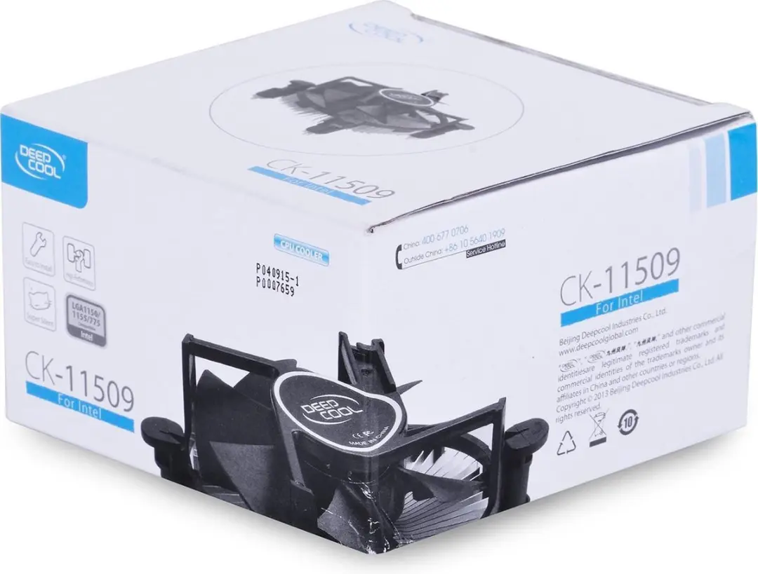 DeepCool CK-11509 Processor Koeler - 9.2cm Ventilator - Zwart/Wit