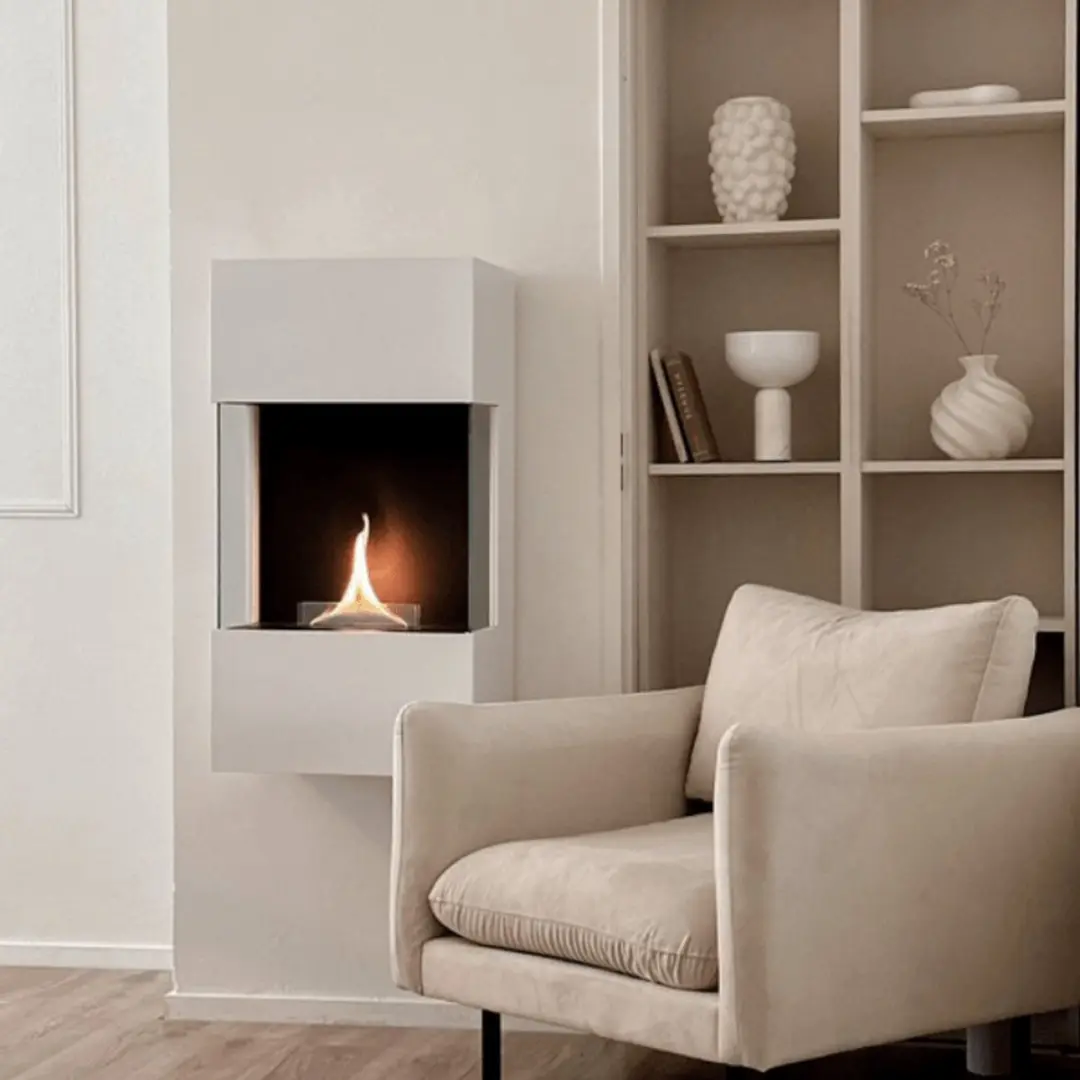 Indie Wall Tenderflame Sfeerhaard Wit - 2000W - afbeelding 6 van 6