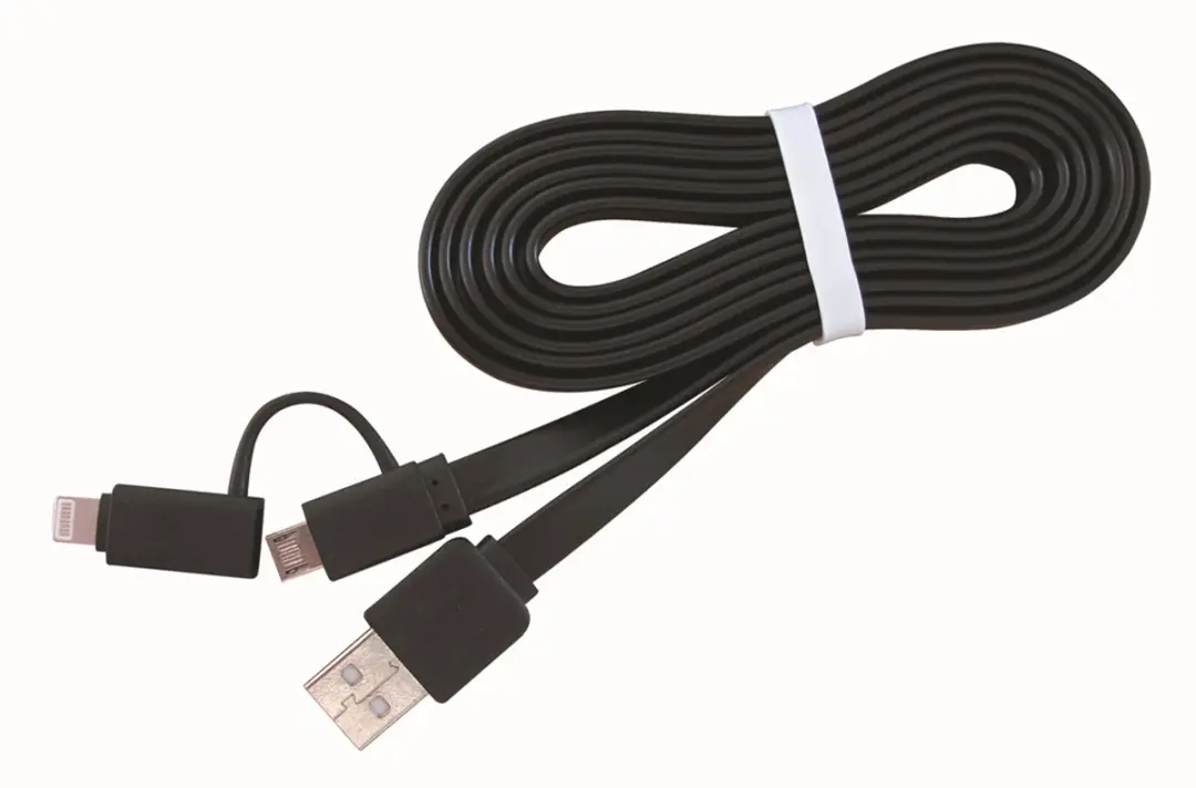 Gembird CablExpert CC-USB2-AMLM2-1M Oplaadkabel - MicroUSB + Lightning - 1m - Zwart