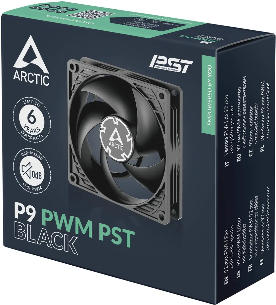 Arctic ACFAN00298A PC-Ventilator 92mm - Zwart